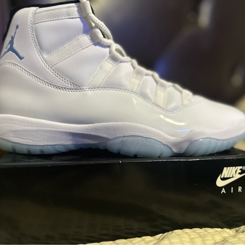 Jordan Athletic Shoes - White and Light Blue